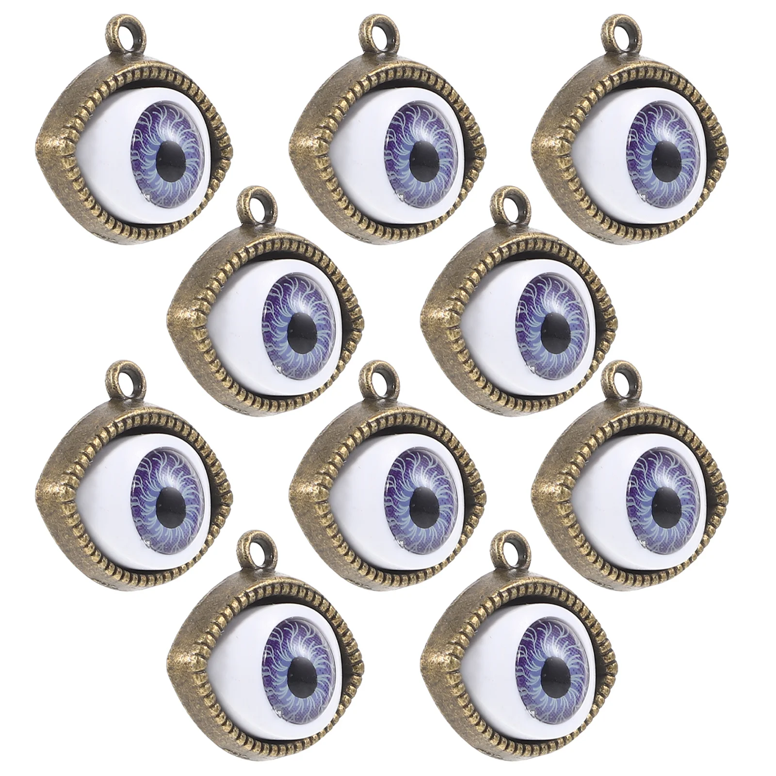 

10Pcs Evil Eye Charms for Jewelry Making Necklace Pendants Alloy Pendant DIY Creative Supplies Evil Eye Pendant