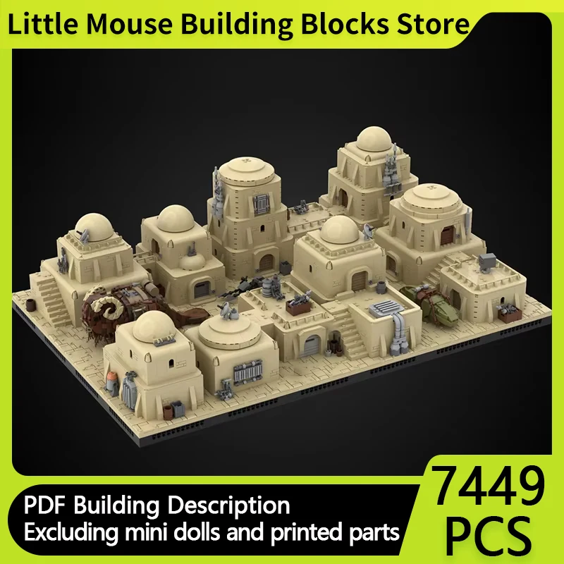 Popular Star Movies Model MOC Building Bricks Villages In The Desert Modular Technology Gift Holiday Assemble Children Toy Suit