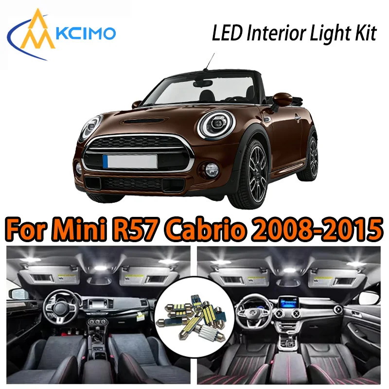 

KCIMO For Mini R57 Cabrio Convertible 2008-2015 Premium LED Interior Kit - 2 Colors , Quick Installation, Long-Lasting