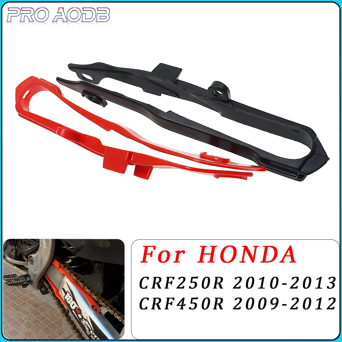 

For Honda CRF250R CRF450R CRF 250R 450R 250 450 R Dirt Bike 2009-2013 Motorcycle Accessories Swingarm Chain Slider Guide Guard