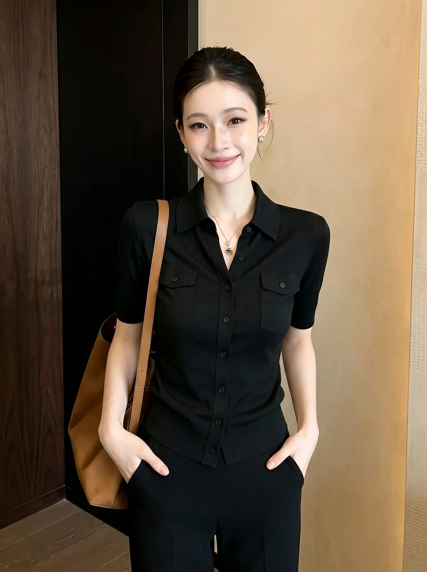 Dopamine Unique Beautiful Black  Neck Short Sleeve T-Shirt Women Summer Amazing Design Top Quality Material Universal Fit