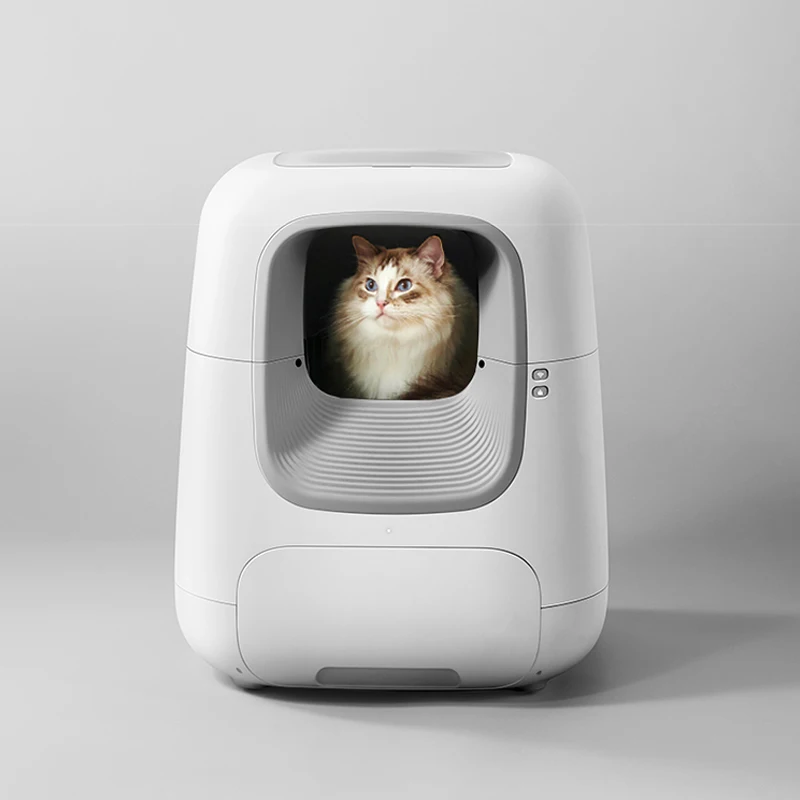 

Top sale product! 2021 Wholesale White Automatic cat Toilet self-cleaning Litter Box Catta