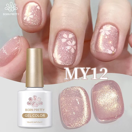 Imagen 2 del producto BORN PRETTY Rosa flujo de luz gato Esmalte de uñas de Gel magnético para uñas de primavera y verano Vernis suministros de uñas de Gel semipermanente