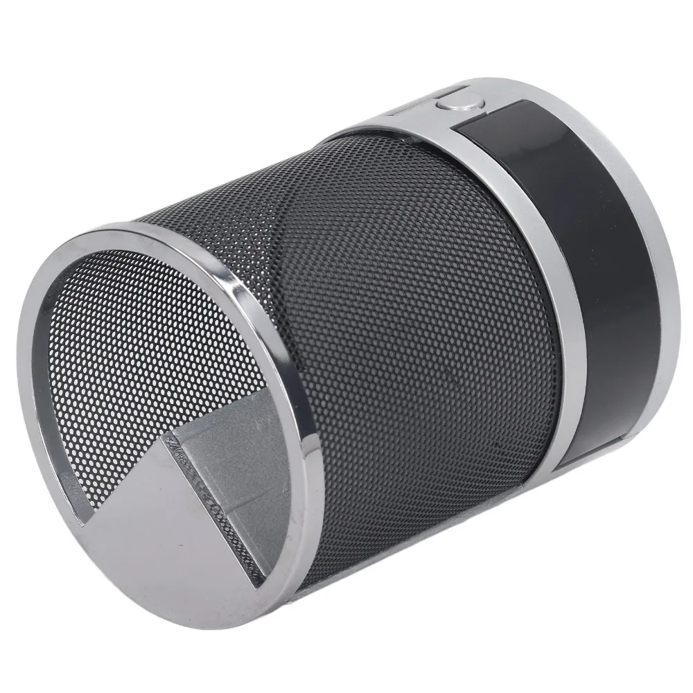 Temperature Detection Pen Holder Clock Iron Mesh Circular Design Storage Pen Holder Multi-Function Digital Alarm Clock Home
