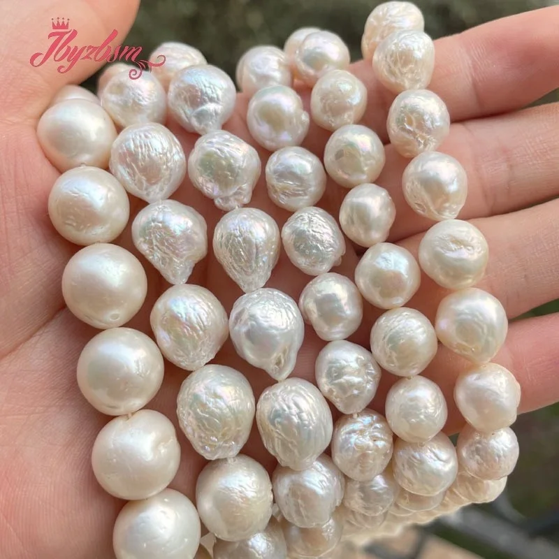 7-8/9-10/10-14mm Natural Freshwater Pearl Reborn Keshi Edsion Nearround Stone Beads 15 inch For DIY Jewelry Making Free shipping