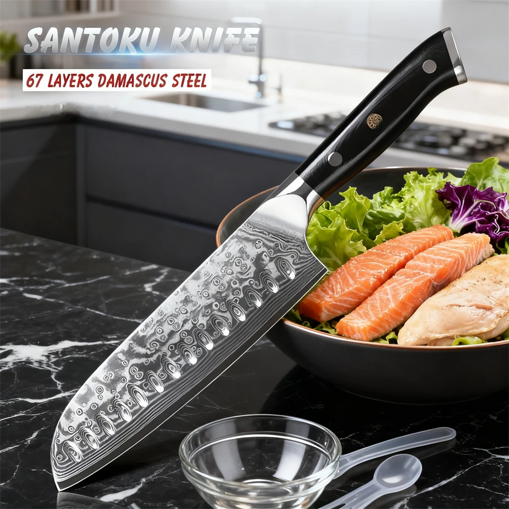 Household Santoku knife Paring Fruit Chef knife Slicing Knife Utility Knife Cooking knife Kitchen Tools Halloween Christmas gift