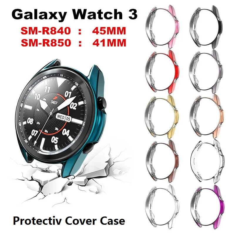 Bezel Ring + Case For Samsung Galaxy Watch4 Classic 42mm 46mm TPU Protector Cover Decorative Frame 2in1 For Watch3 41mm 45mm New