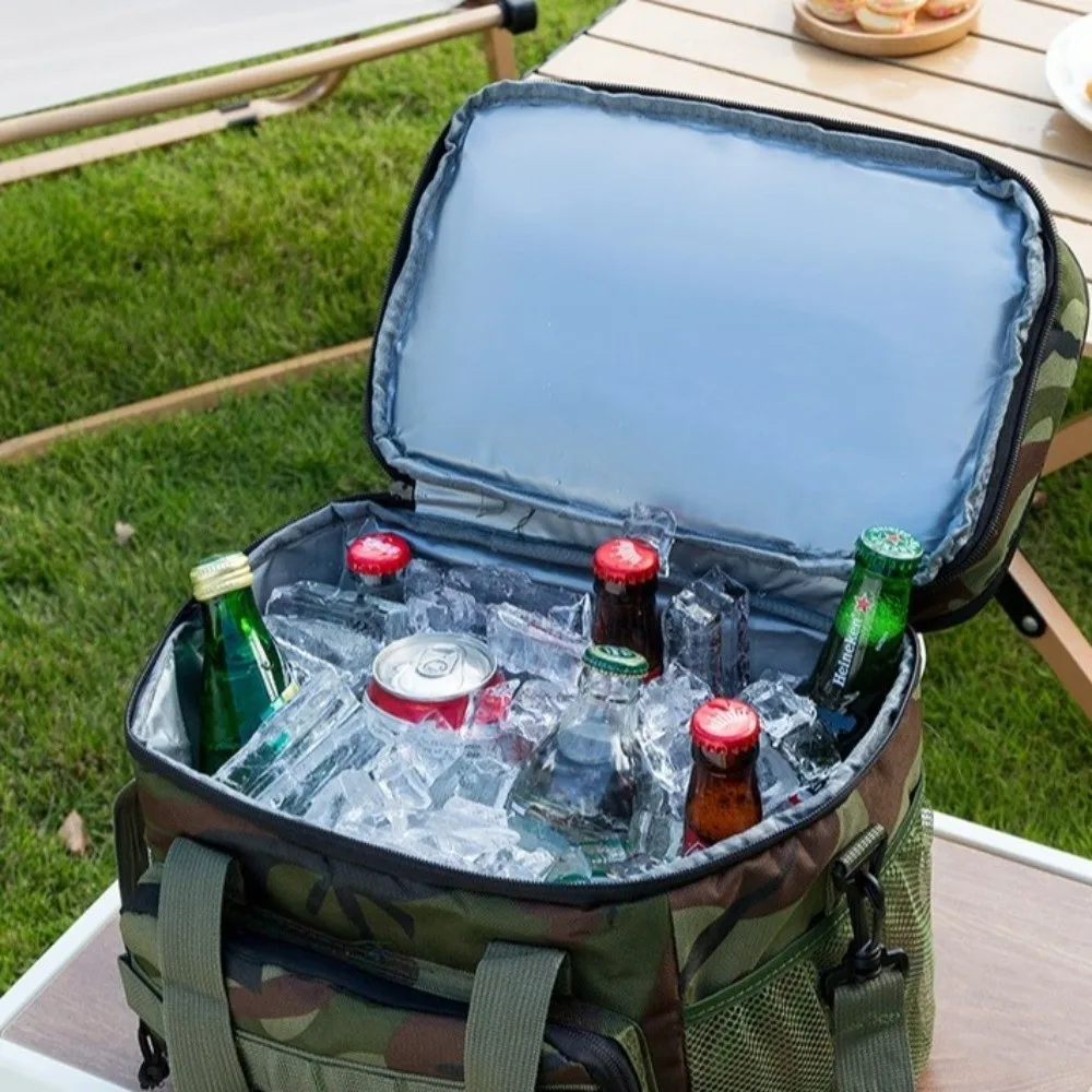Portable Picnic Bag Large Capacity Oxford Cloth Lunch Bag Fresh-keeping Insulated Food Bag Outdoor