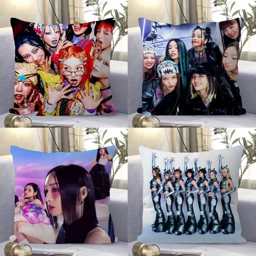 Kpop X-XG Group Pillow Gift Home Office Decoration Bedroom Sofa Car Cushion Cover case 45x45