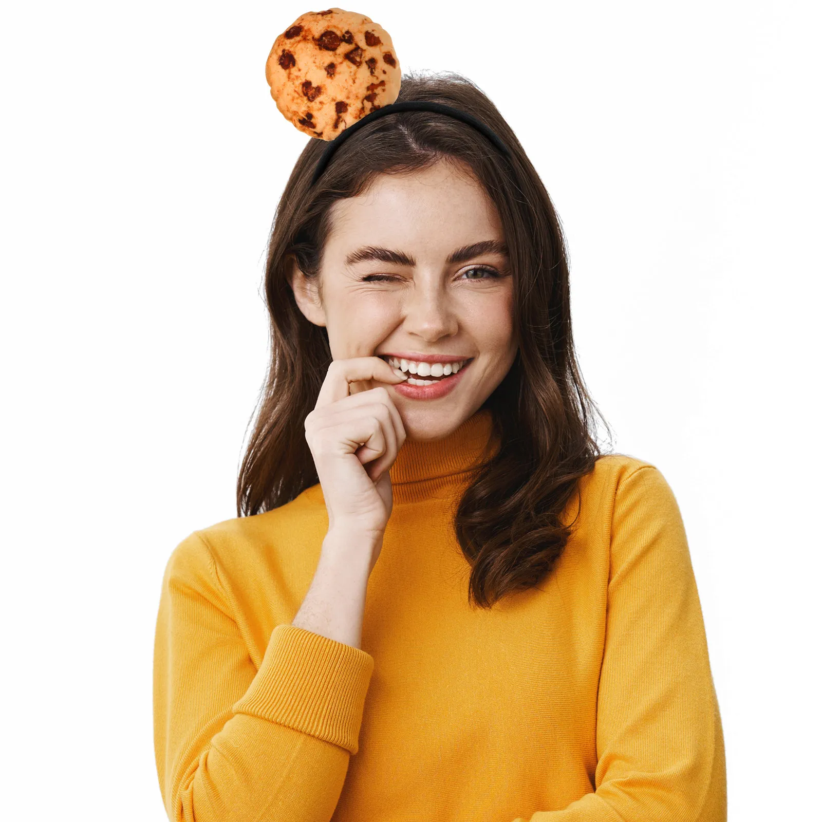 

Soft Cartoon Cookie Hairband Realistic Cookie Headband Party Cosplay Cute Hair Band Girls Novelty Head Decor Cute Hair Band