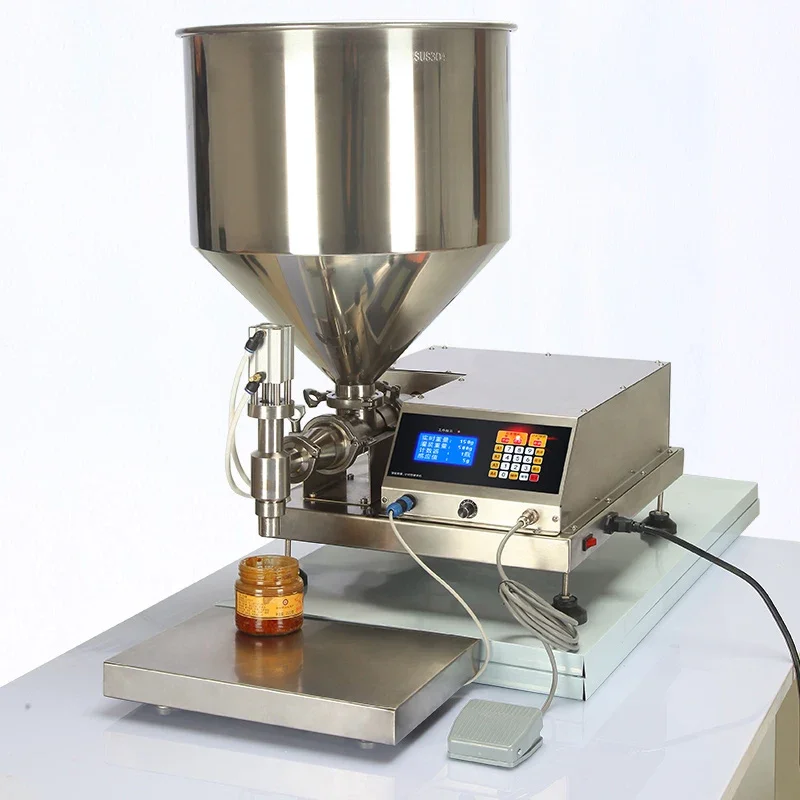 

Sauce filling machine, liquid weighing and mixing, sesame chili bean paste fully automatic quantitative filling machine