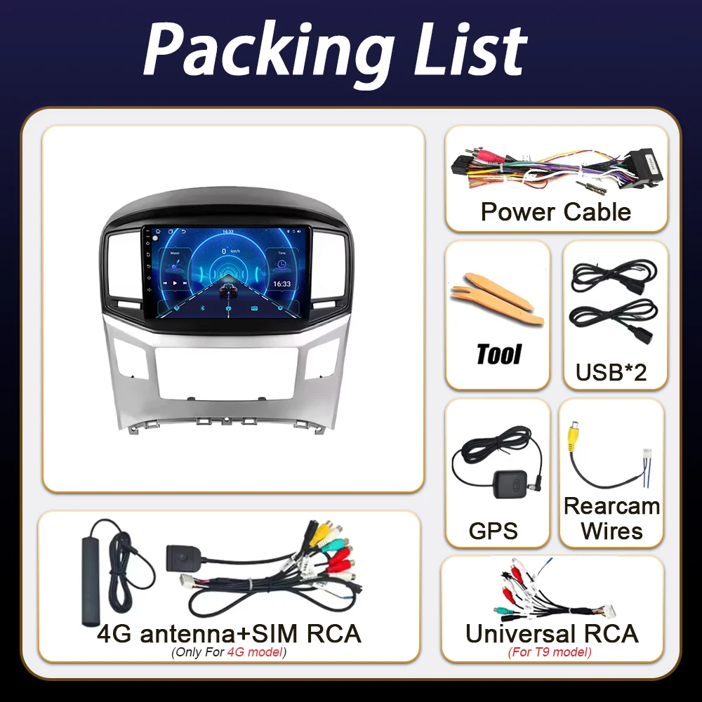 Car Radio Carplay Android Auto For Hyundai H1 Grand Starex 2015-2020 Multimedia Player Head Unit Navigation Stereo No 2din DVD