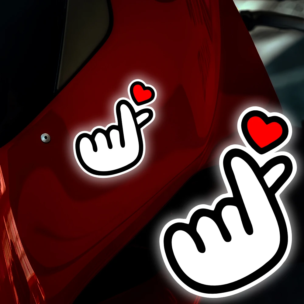 

Светоотражающие белые наклейки в форме сердца с надписью «Я тебя люблю» для мотоциклов, водонепроницаемые виниловые наклейки для топливного бака мотоцикла, шлема, мультяшный декор