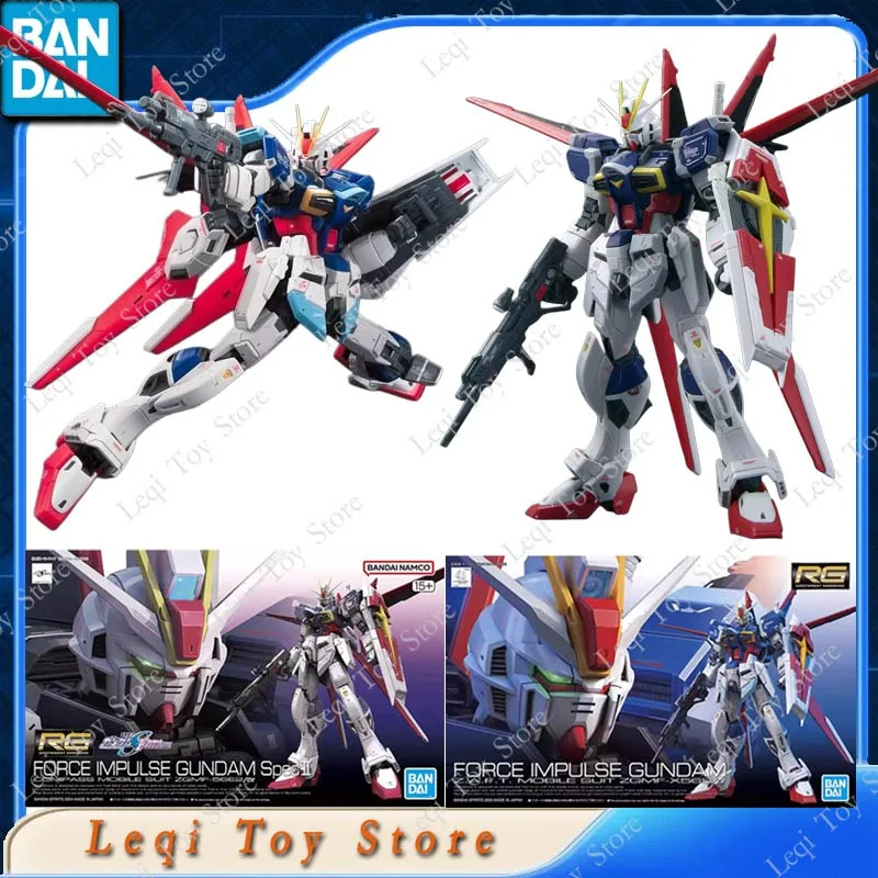 

Оригинальная сборная модель Bandai RG FORCE IMPULSE GUNDAM SPECII ZGMF-X56S/α, фигурки аниме-персонажей, игрушки, подарок для детей, украшение