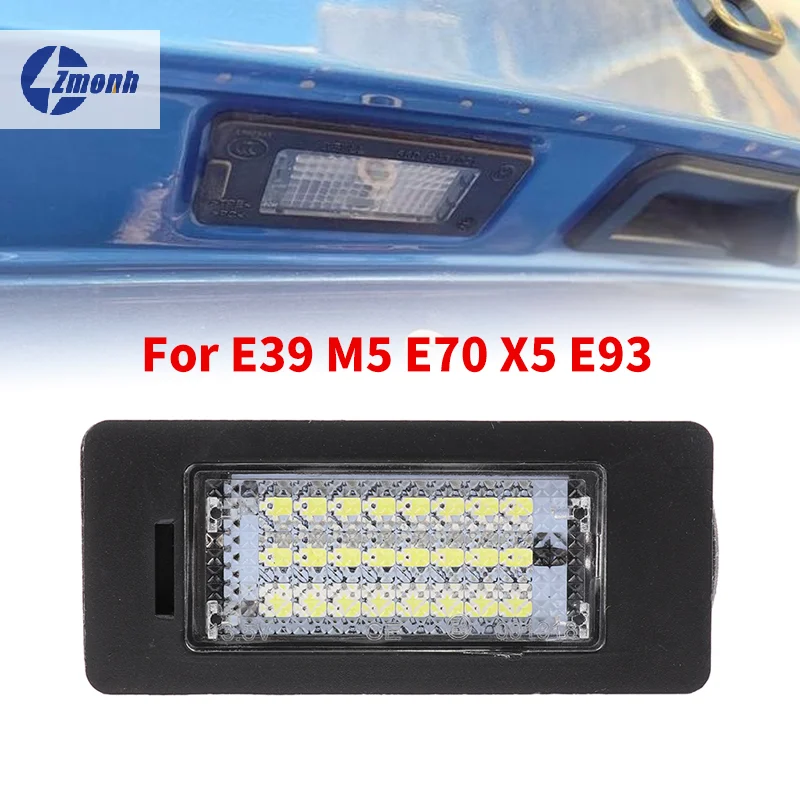 

Car License Light Led Rear Lights Number Plate Lamp For E39 M5 E70 X5 E93 SMD LED License Plate Light Modules With 12 LEDs Each
