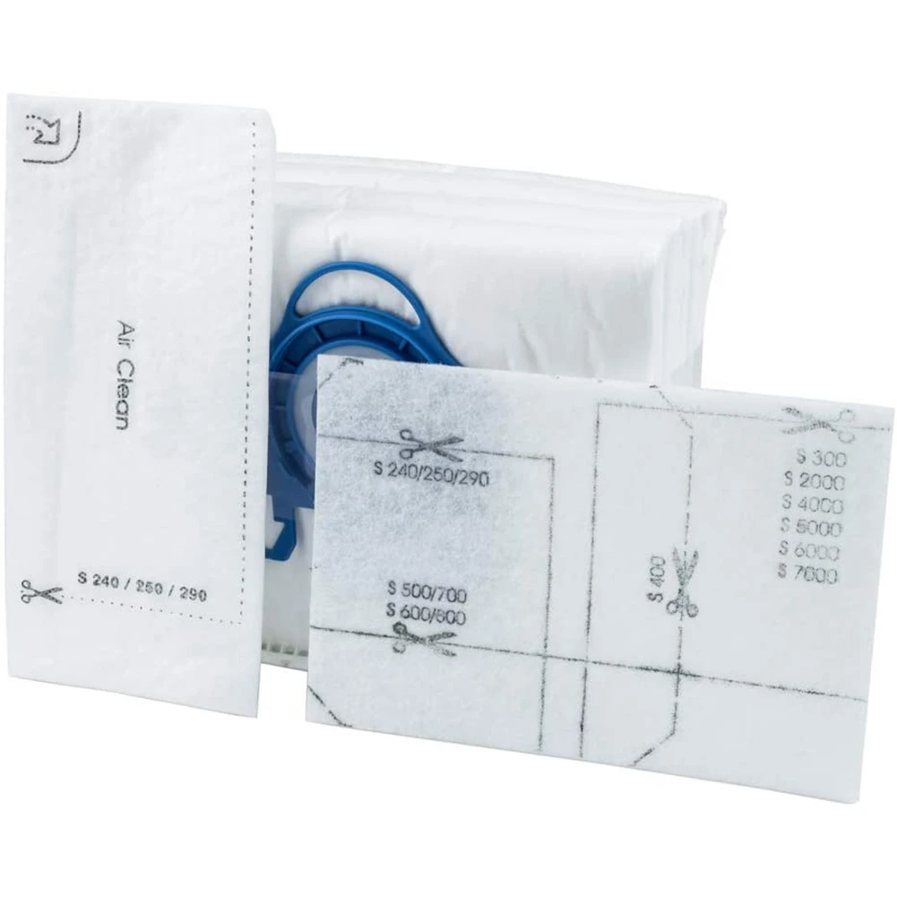 12 sacchetti per aspirapolvere + 8 filtri compatibili con HyClean Miele GN 3D 10408410, sacchetti per aspirapolvere classici C1 Efficiency