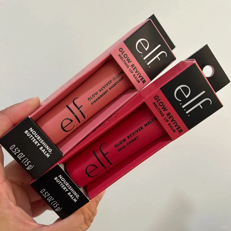 Elf 6-Colors Lip Gloss Vanilla Cherry Lip Balm Lightweight Hydrating Tinted Lip Balm Plump Moisturizer Lip Glaze Makeup Cosmetic