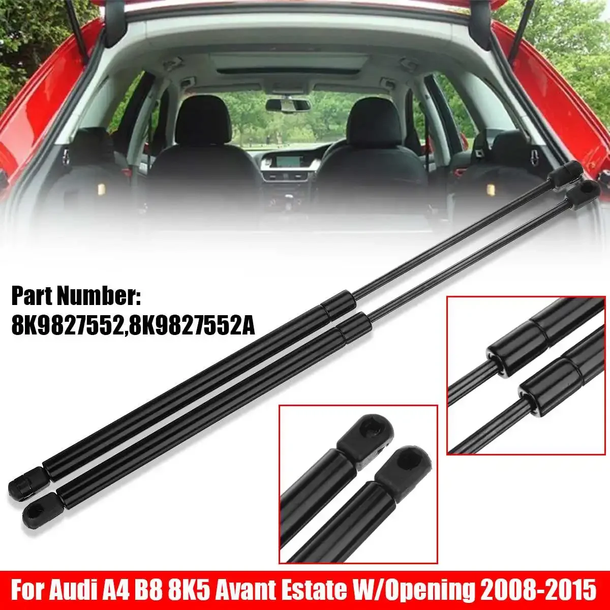 2Pcs Car-Styling Tailgate Gas Spring Struts Boot Shock Lifter For Audi A4 B8 Avant 2009-2012 A4 B8 Allroad 2013 2014 2015