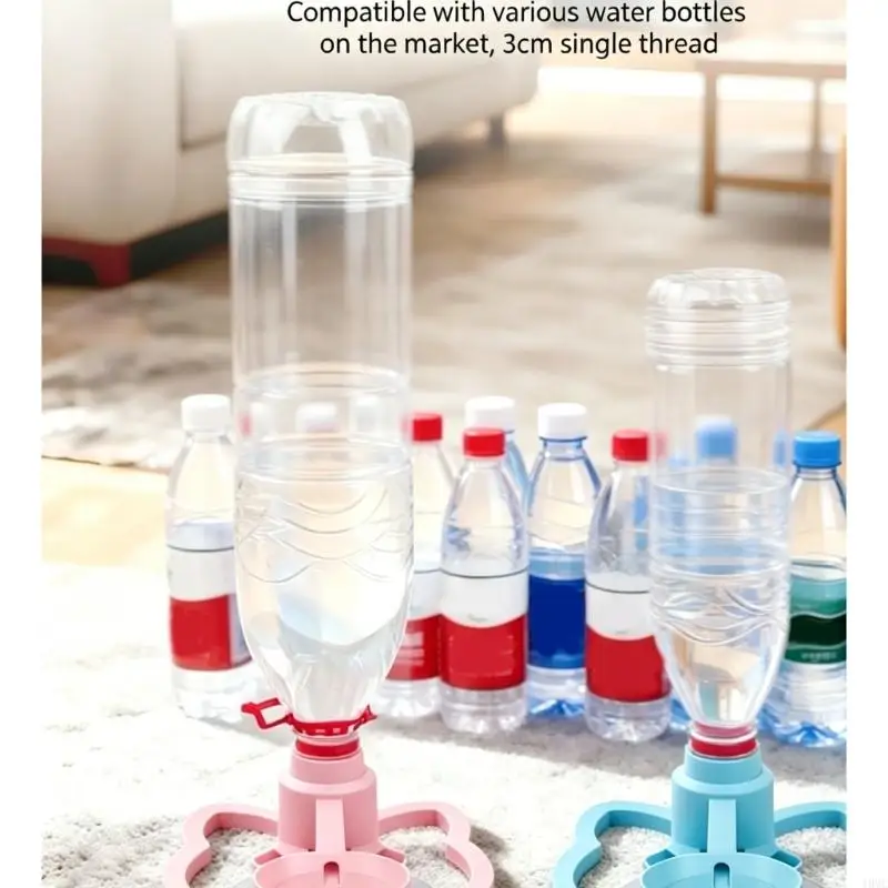 Functional Creature Drinking Arrangement With Clear Container Allowing Easy Water Level Monitoring J0MC