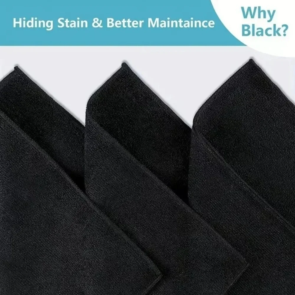 Black Microfiber Cleaning Clot - Microfiber Car Drying Towel Super Absorbent ulasan dan harga