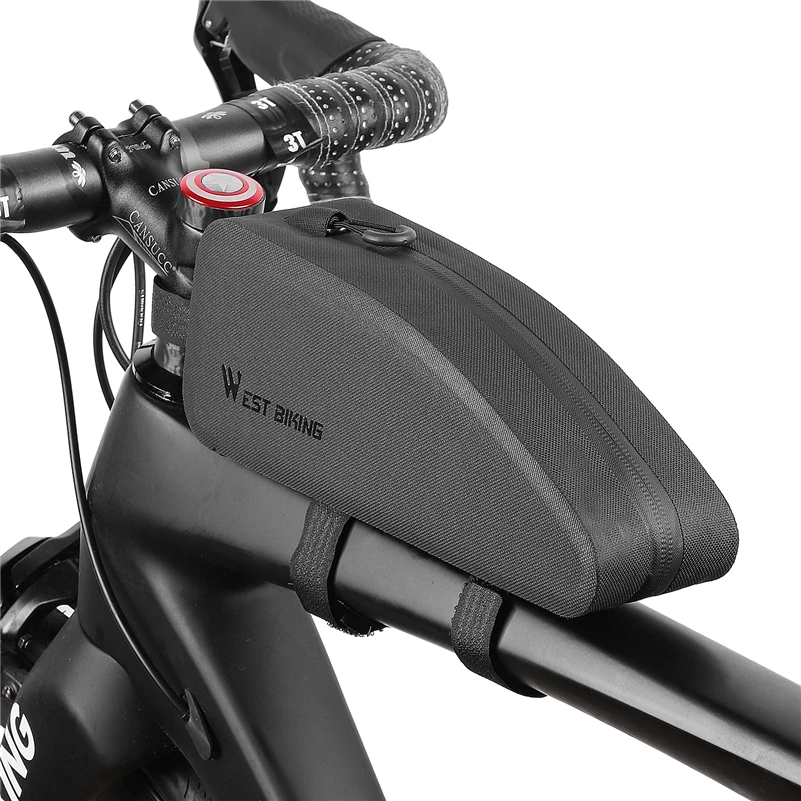 AliExpress West Biking WEST BIKING Waterproof Bicycle Bag Cycling Frame Top Tube Bag MTB Road Bike Large Capacity Storage Portable Bicycle Front Bag