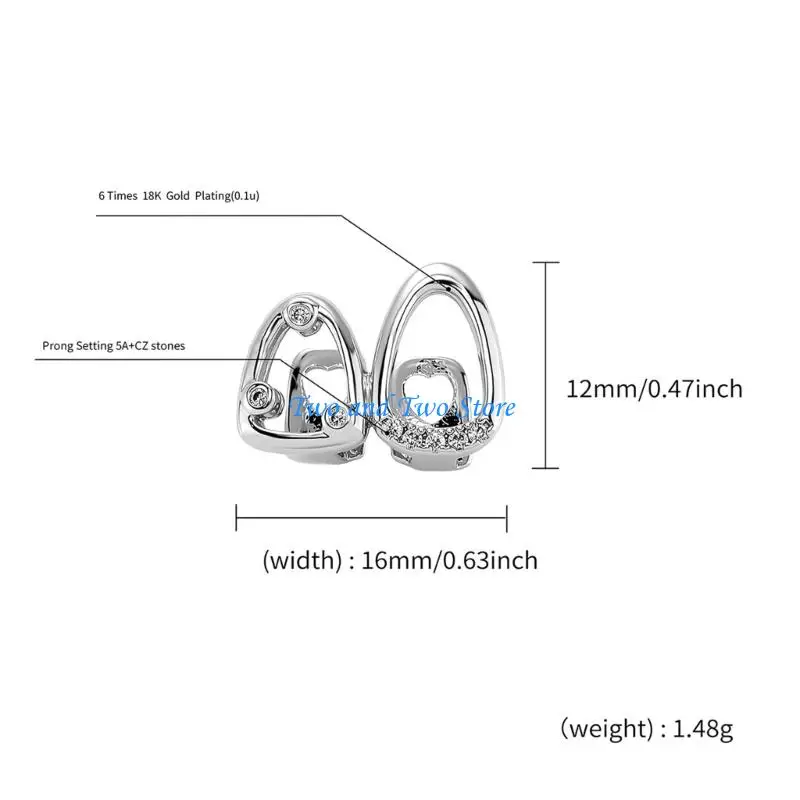 

HX6F Adjustable Copper Body Grill Set Zirconia Stone For Music Event And Photos