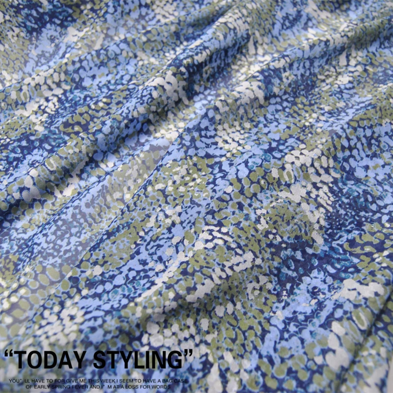 แฟชั่นวินเทจผ้าไหมชีฟองผ้าหม่อนอินทรีย์8เมตร/เมตร54 "พิมพ์ดิจิตอลดอกไม้สําหรับผ้ากางเกงชุดฤดูร้อนเสื้อ