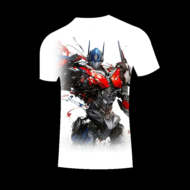 

Transformers Optimus Prime Bumblebee 3D Printed Children's T-shirt, Boys' Fashion Casual Comfortable Top 2025 New Edition