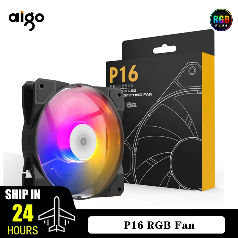 Ventilador Pc Silent 120mm Aigo RGB Case 12cm Cooler White