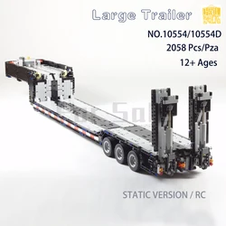 Moc 10554 CUSTOMIII Low LOADER Trailer Model With PDF Drawings Building Blocks Bricks LEGOin DIY Toys Birthday Christmas Gifts