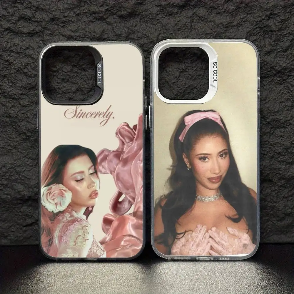 

K-Kali U-Uchis S-Singer Phone Case For iPhone 17,16,15,14,13,12,11,Pro Max,Plus Candy Silver Cover