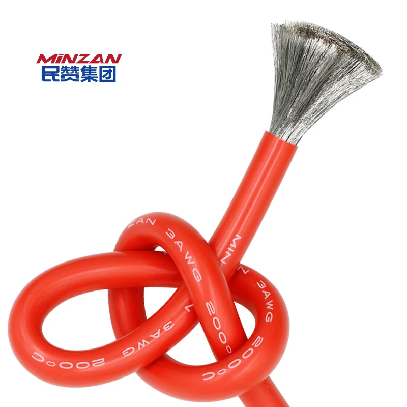 Red Black Silicone Wire Cable 13 12 11 10 9 8 7 6 5 4 3 2 1 AWG UL3135 Ultra Soft Heat Resistant Cable Car Battery Automotive