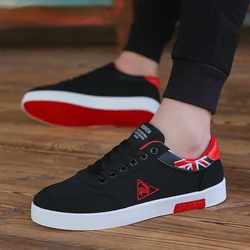 Men's Flat Sneakers Men Canvas Shoes Breathable Outdoor Casual Cloth Shoes Comfortable Spring Autumn Men Shoes Walking Sneakers