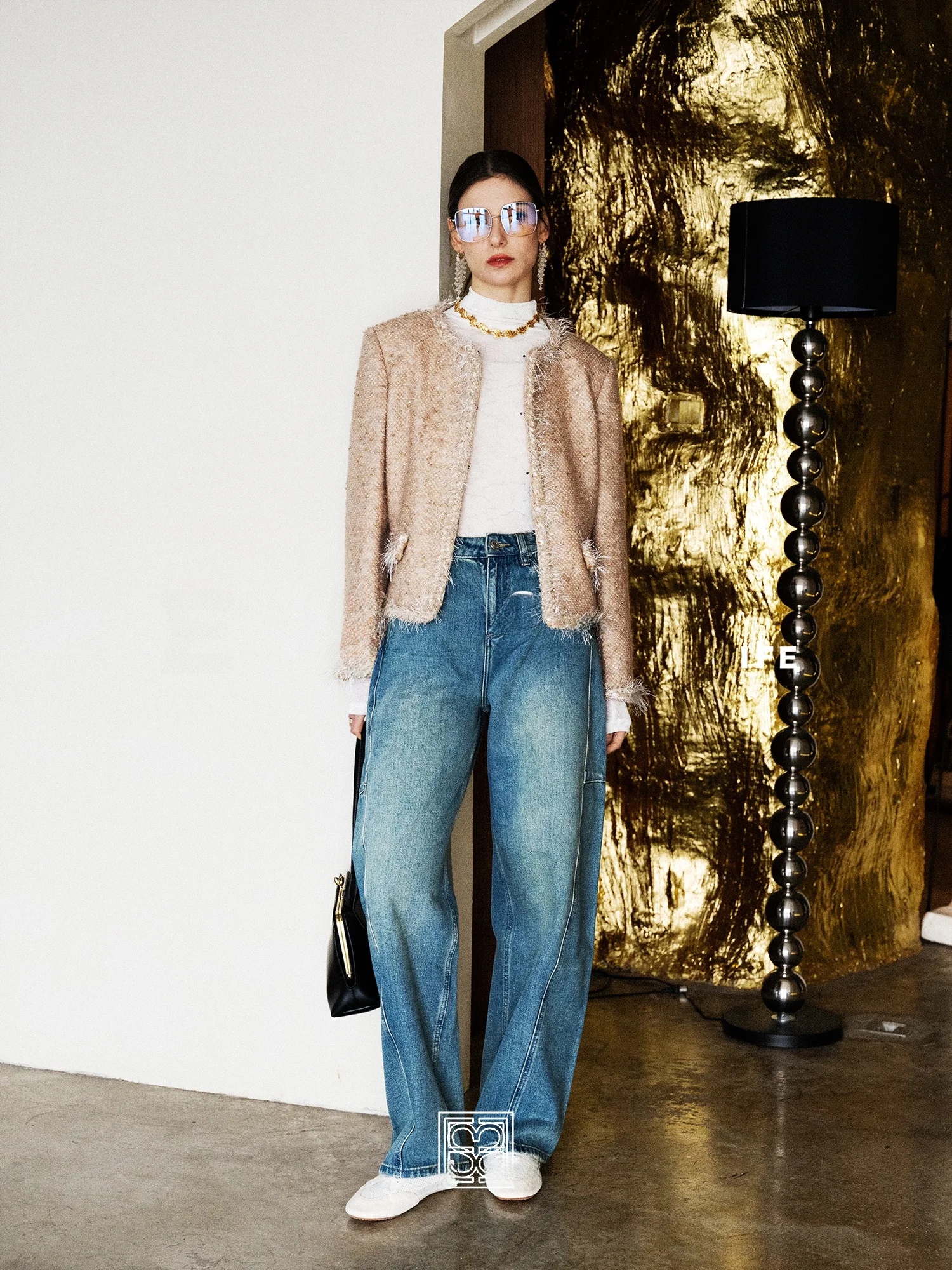 

life Alice Workop Level Fi Sc Pattern Handmade Strip Fraant Wind Outerwear Top Woolen Commute Sle Long Sve