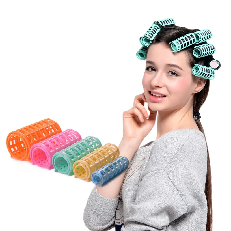 

6-14pcs/set Lazy Curlers Hairdressing Hair Curler Roller Large Grip Clips DIY Hair Styling Tools Random Color Beauty Accessories