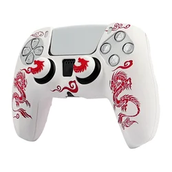 Custodia protettiva in silicone per controller Playstation 5 Skin Gamepad Giochi Accessori per controllo PS5 con cappucci per joystick