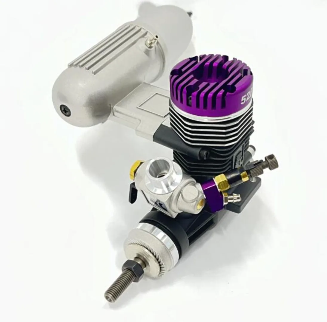 

8,45cc 52-классный двухтактный метаноловый двигатель с дистанционным управлением, металлический двигатель с неподвижным крылом, модель двигателя самолета