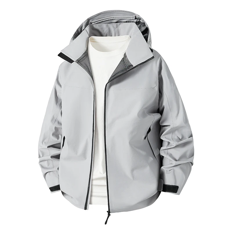 

ex Breathable Waterproof Windproof Fiing Jaet Youth Casual Outerwear Spring Autumn Seasonal Faionable Coat