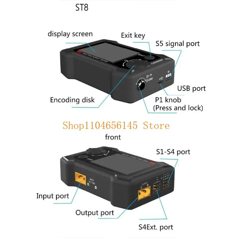 652F ST8 Servos Tester 8-Channel Output Accurate Testing Equipment for Servos Measure Output and Current for Drones