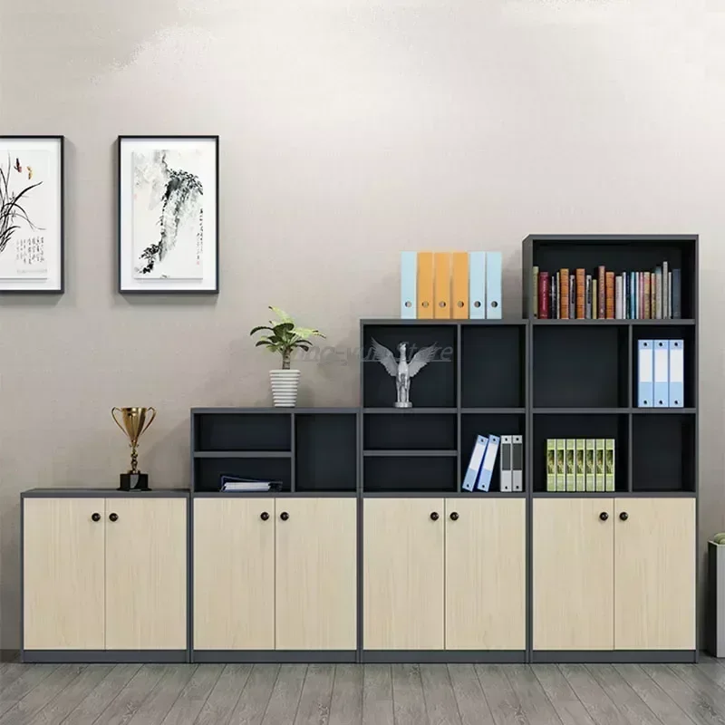 Premium Nordic Compact Filing Cabinet Open Modern Tall Office Cupboards Space Vertical Storage Furniture