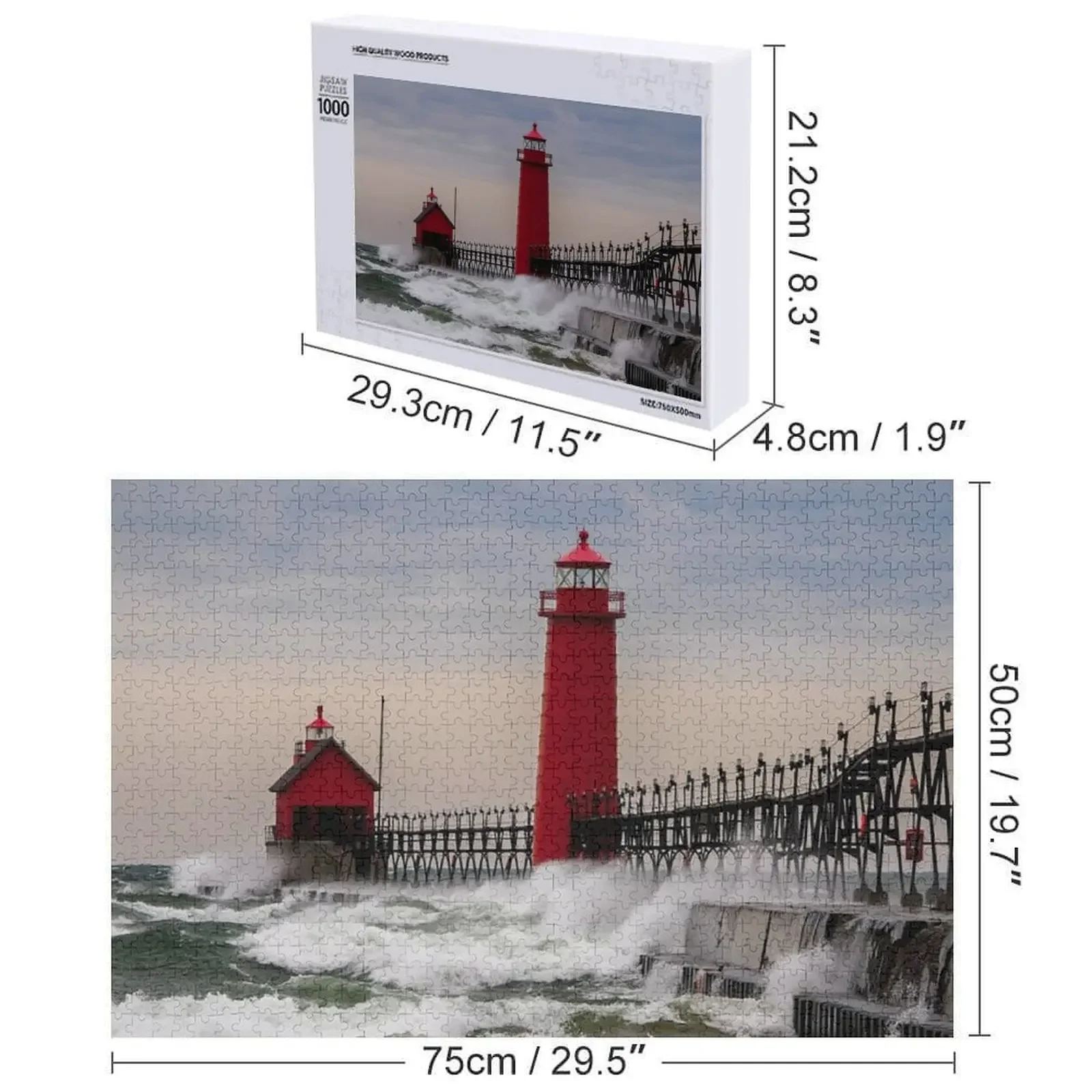 Зимняя штормовая головоломка, деревянная подарочная головоломка с животными, настраиваемая подарочная головоломка