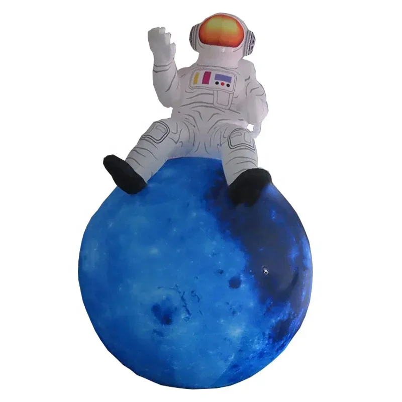 Festival outdoor decoration Giant Inflatable Astronauts Led Inflatable Moon