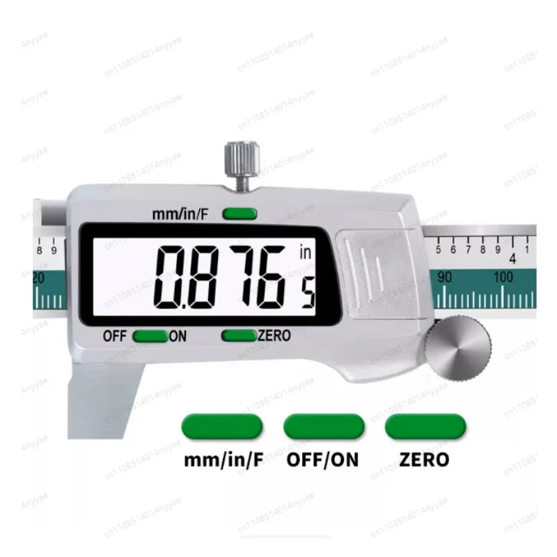 Stainless Steel High Accuracy Electronic LCD Digital Display Slide Caliper Vernier Ruler with Measuring Range of 0-150mm
