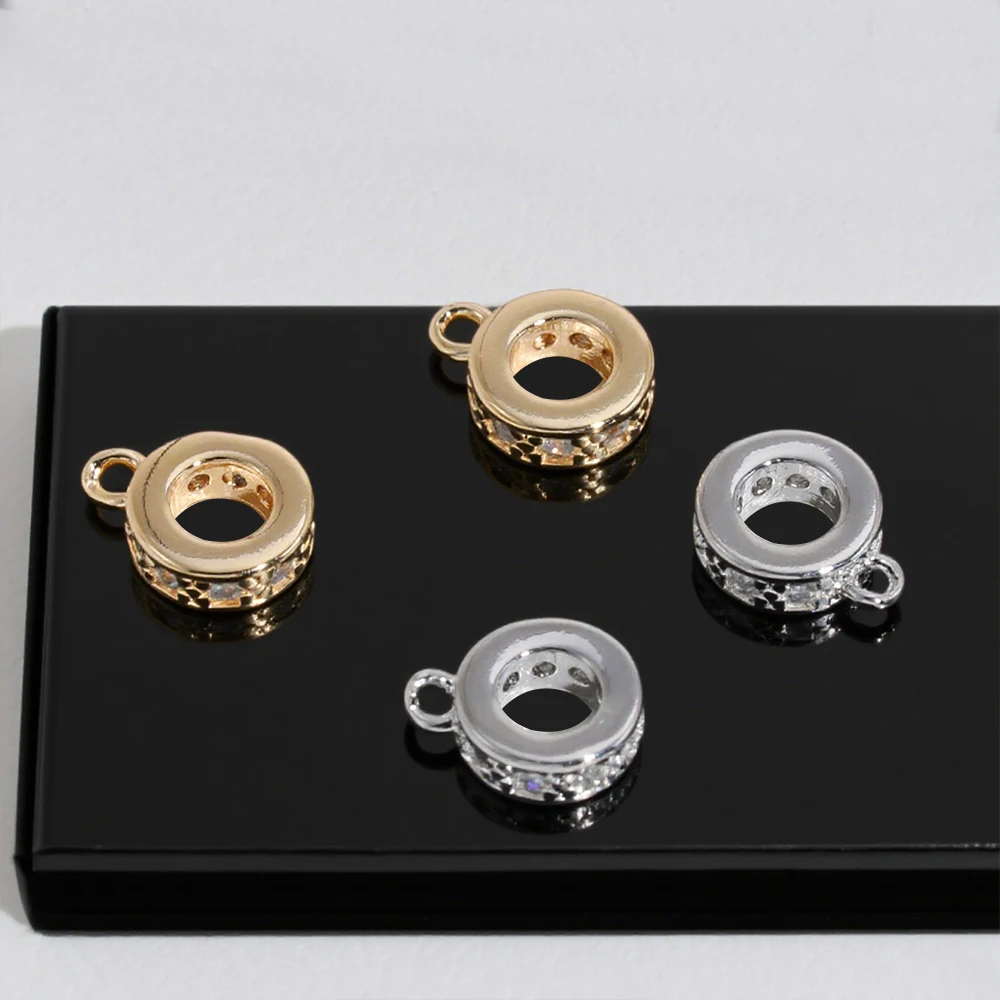 

Cordial Design 50Pcs 8*10MM Jewelry Accessories/DIY Connectors For Bracelets/Hand Made/Genuine Gold Plating/Loop Shape #194994