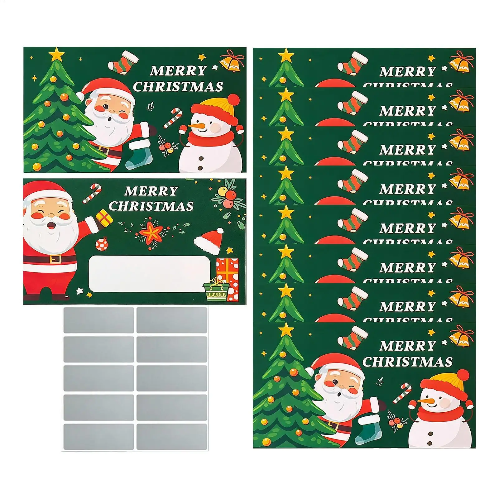 Scratch Cards 10 Pieces Funny Interactive Blank Party Supplies Scratch Off Christmas Card Games for Kids Family Classroom Prizes