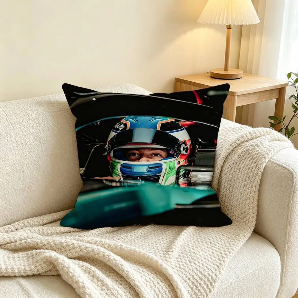 Racing Driver Kimi Antonelli  Square Double-Sided printed Pillow Case Bedroom Bedside Pillow Sofa Cushion Cover