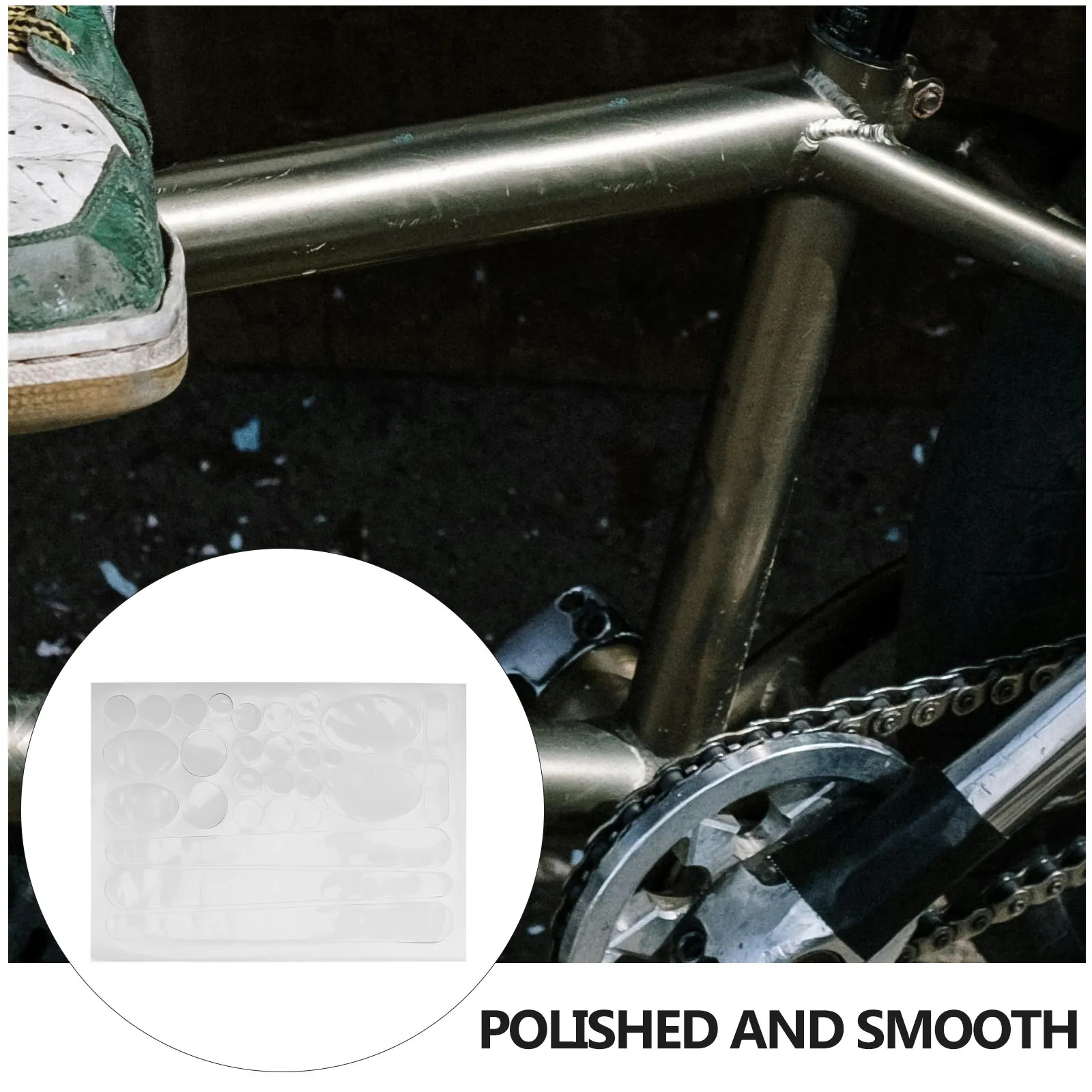 3Pcs Bicycle Chainstay Protector Stickers Clear Adhesive Anti Scratch Bike Frame Protector Decal Set for Mountain Road Bike