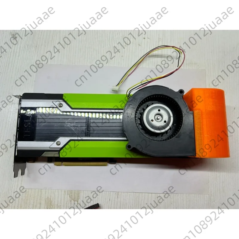 P100 P40 M40 K80 v100 graphics card modified active cooling component view 5