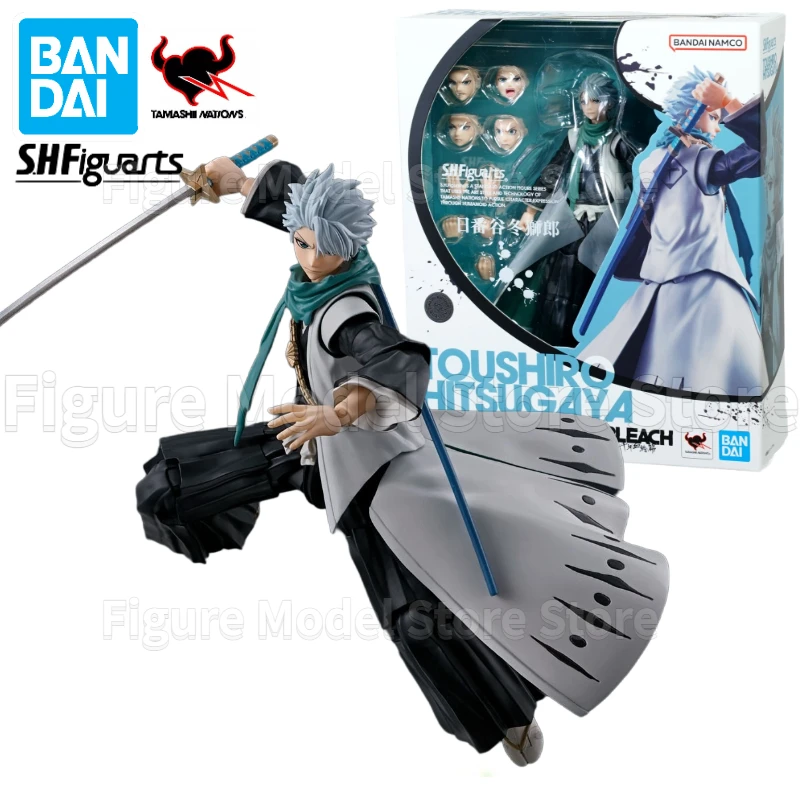 

In Stock 100% Original Bandai S.H.Figuarts SHF Toshiro Hitsugaya BLEACH Anime Action Figures Toys Models Collector