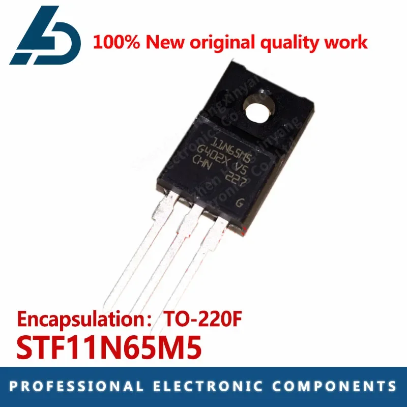 10PCS STF11N65M5 11N65M5 Package TO-220F MOS FET 9A 650V